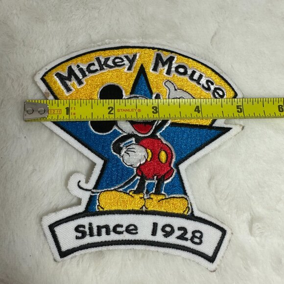 Vintage Large Mickey Mouse Pie Eyes Cloth Patch Walt Disney Sew On full body - Picture 6 of 6